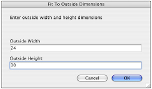Fit to Outside Dimensions