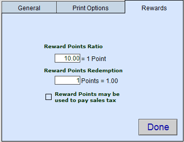 MM - Invoice Options Tab Rewards
