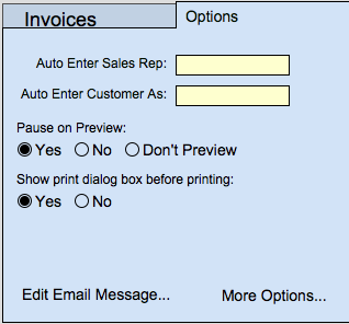 MM Invoice Options