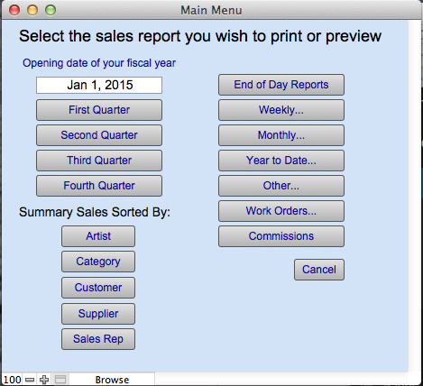 Sales report